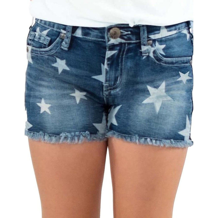 Cowgirl Tuff Western Shorts Girls Hollywood Stars Light GSHHWD Image 1