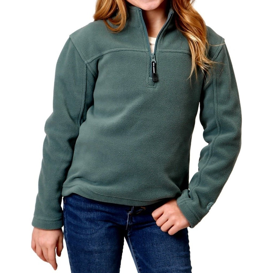 Roper Western Sweatshirt Girls Misty M Green 03-298-0692-6159 GR Image 1