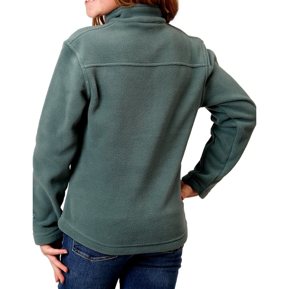 Roper Western Sweatshirt Girls Misty M Green 03-298-0692-6159 GR Image 2