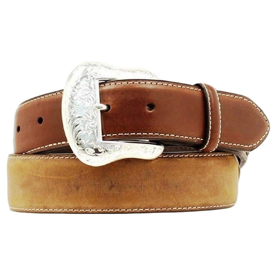 Nocona Western Belt Mens Leather Top Hand Laced Rich Earth N2475444 Image 1