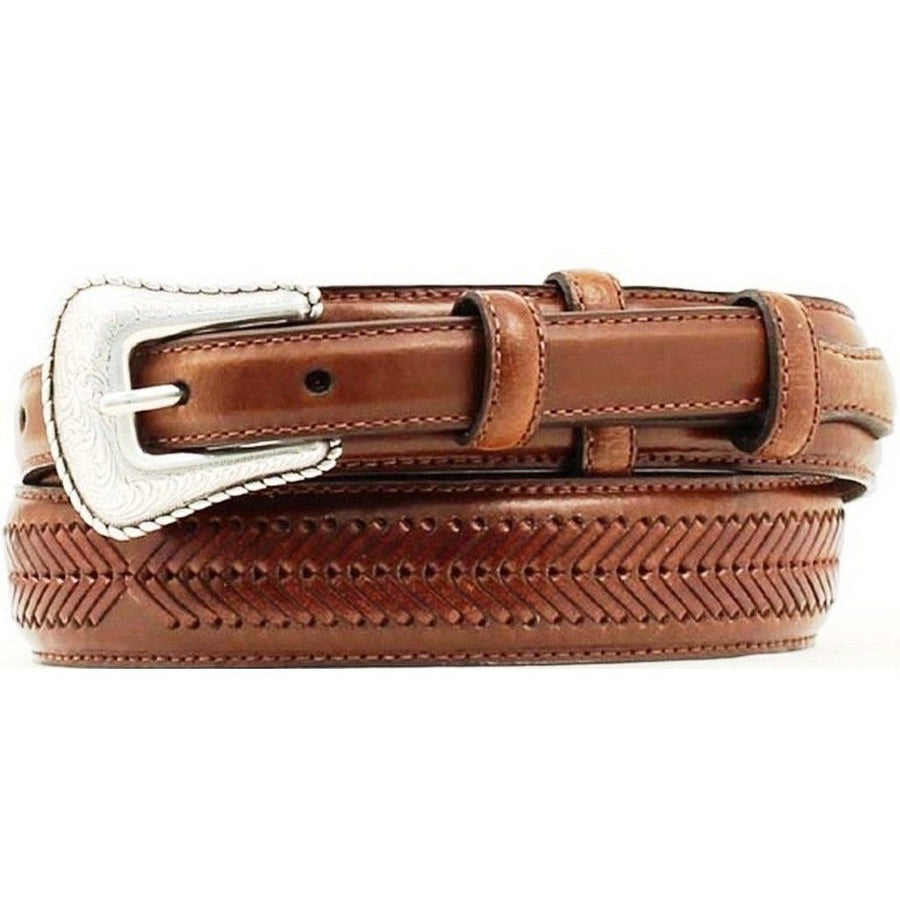 Nocona Western Belt Mens Leather Top Hand Ranger Cedar N2476802 Image 1