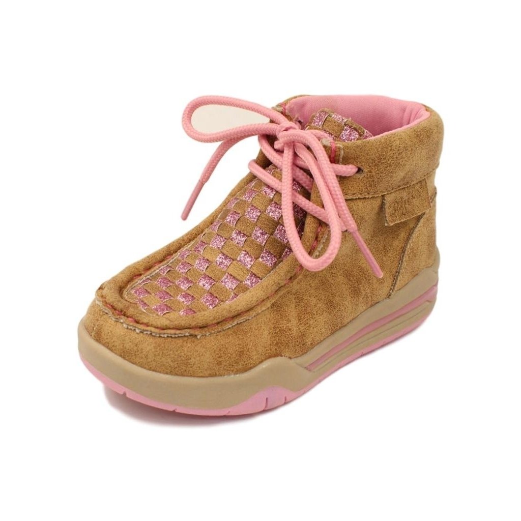 Twister Casual Shoes Girls Lauren Chukka Glitter Lace Tan 446000708 Image 1