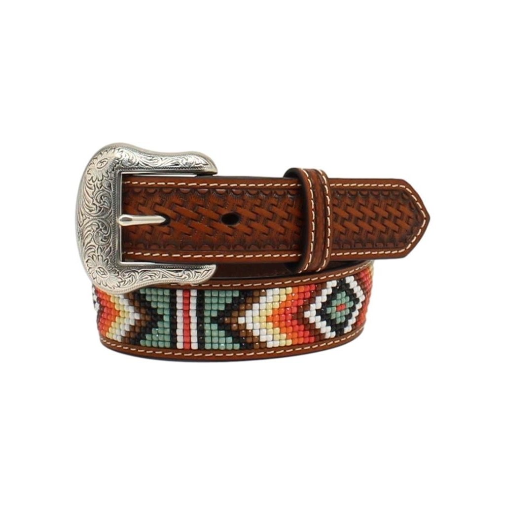 Nocona Western Belt Boys Southwest Beaded Basketweave Pattern N4441108 Image 1