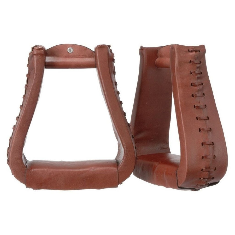 Tough 1 Stirrups Royal King Oversized Western Leather Tread 57-5995 Image 1