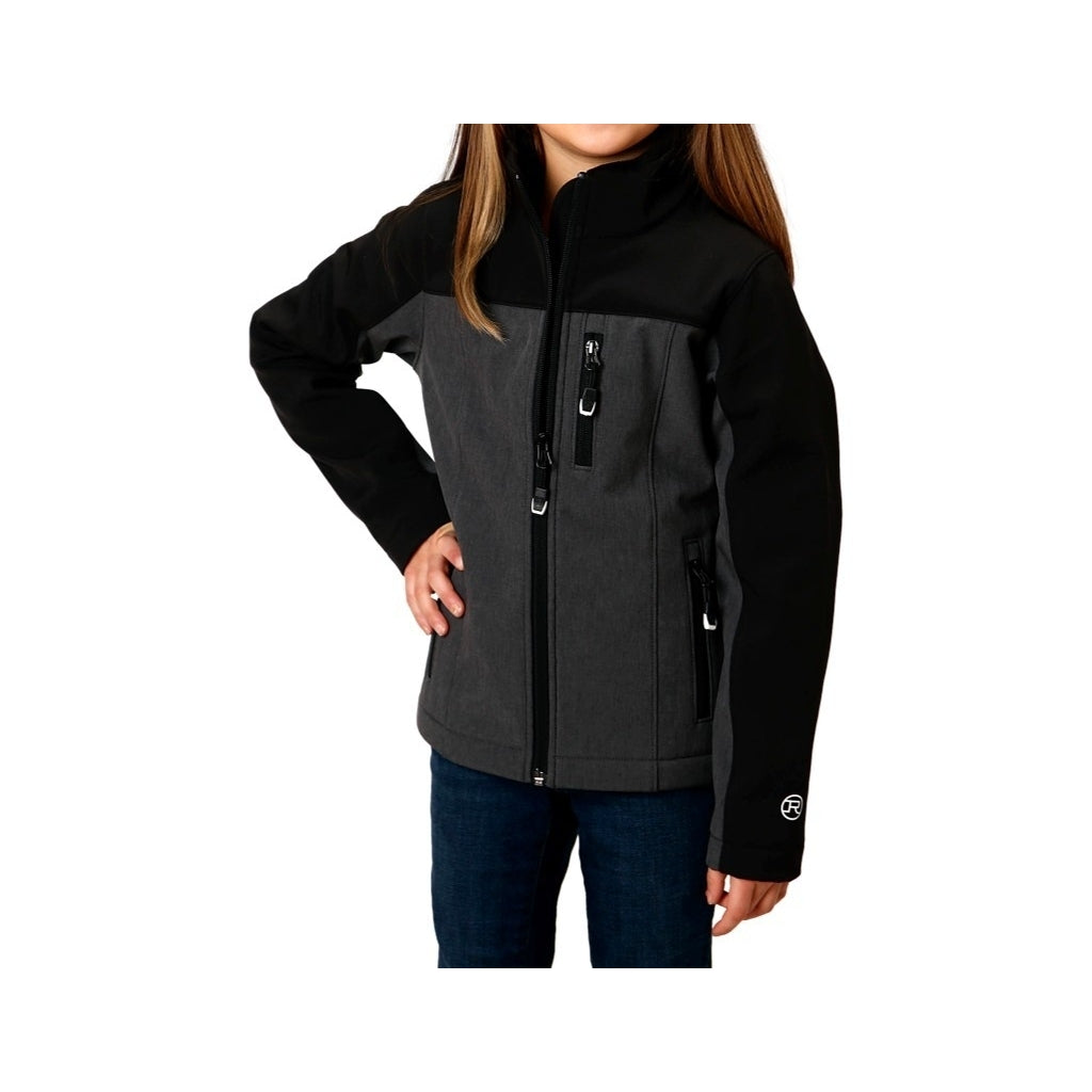 Roper Western Jacket Girls Technical Zip Gray 03-298-0780-0619 GY Image 1