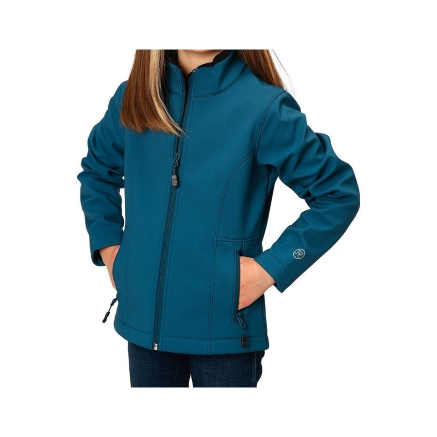 Roper Western Jacket Girls Softshell Teal 03-298-0780-0618 GR Image 1