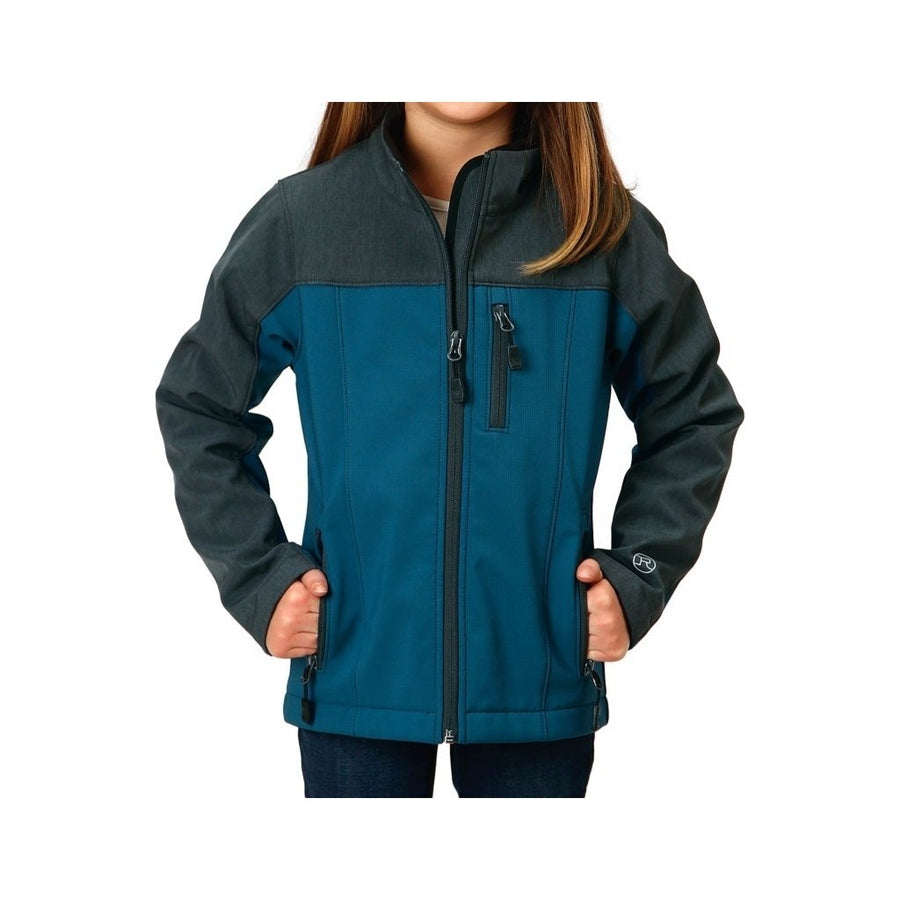 Roper Western Jacket Girls Zip Technical Teal 03-298-0780-0621 GR Image 1