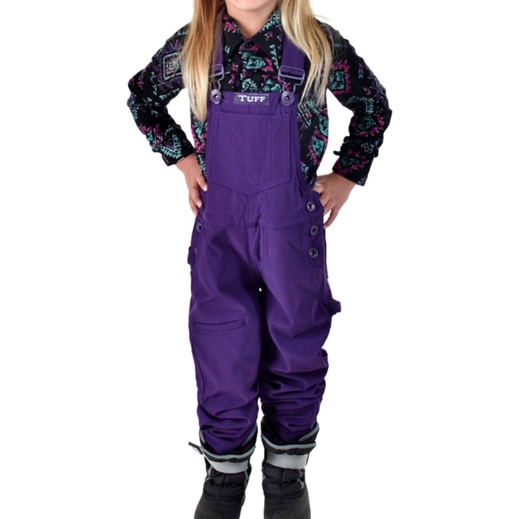 Cowgirl Tuff Western Overalls Girls Tuck Microfiber Purple GJBIBP Image 1