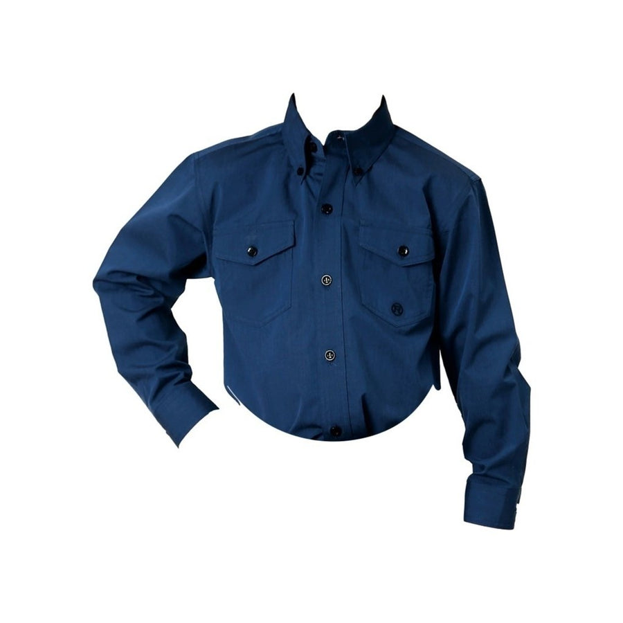 Roper Western Shirt Boys L/S Solid Button Blue 03-030-0365-0185 BU Image 1