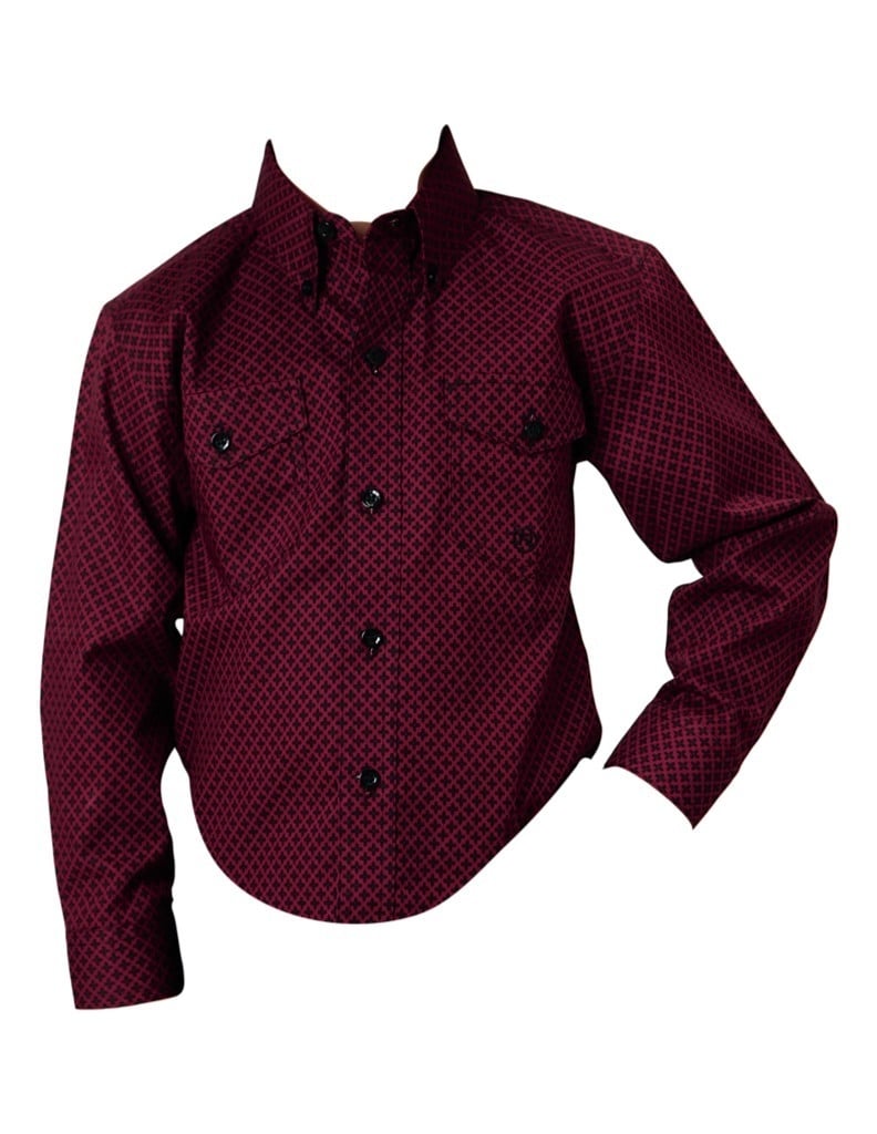 Roper Western Shirt Boys L/S Four Leaf Foulard 03-030-0325-1008 RE Image 1