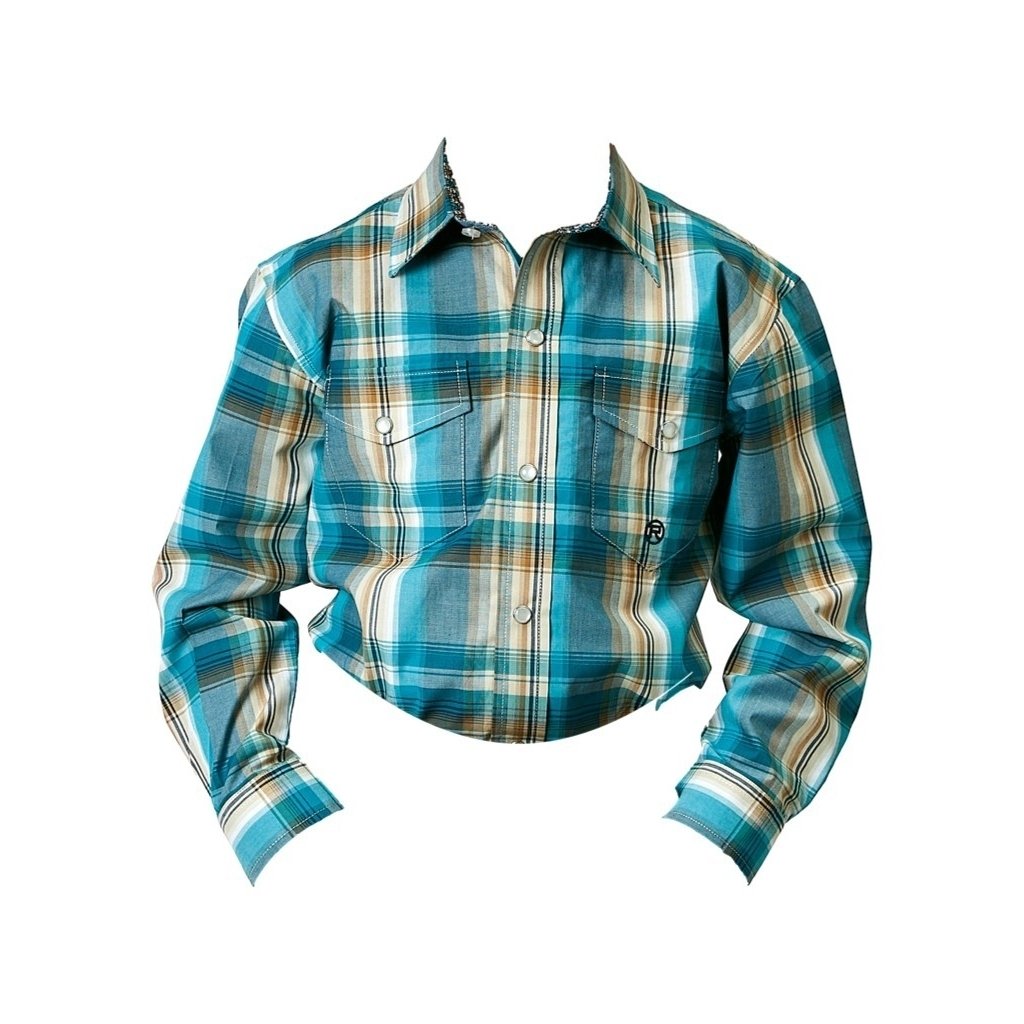 Roper Western Shirt Boys L/S Plaid Multi-Color 03-030-0278-2095 MU Image 1