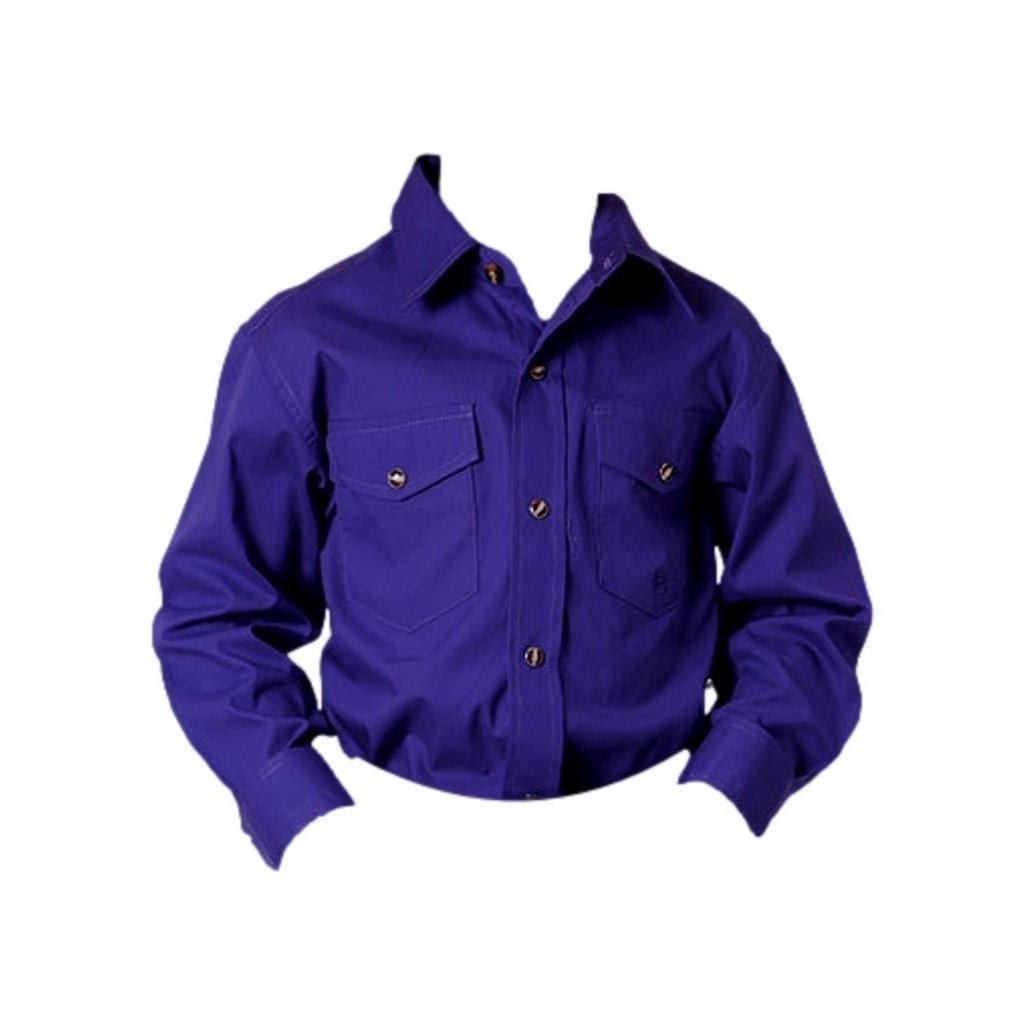 Roper Western Shirt Boys L/S Solid Snap Purple 03-030-0265-1067 PU Image 1