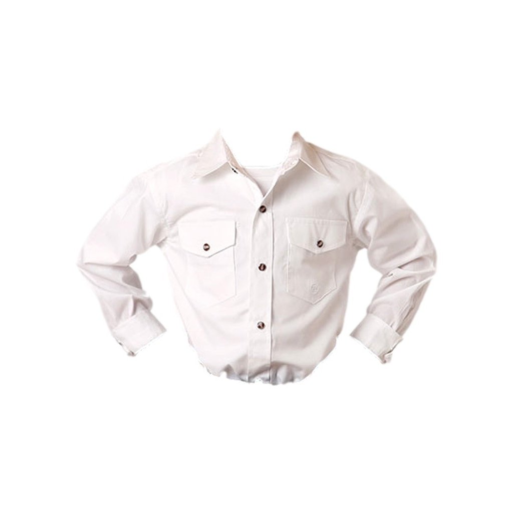 Roper Western Shirt Boys L/S Pockets White 03-030-0265-1025 WH Image 1