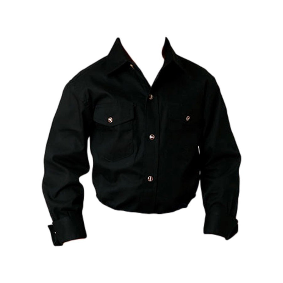 Roper Western Shirt Boys L/S Solid Snap Black 03-030-0265-1017 BL Image 1