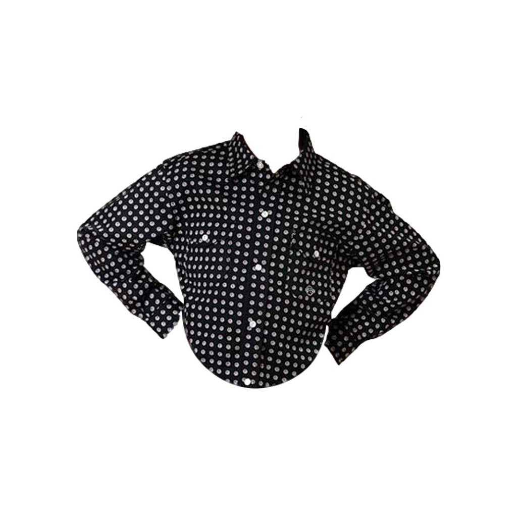 Roper Western Shirt Boys Long Sleeve Black 03-030-0225-0167 BL Image 1