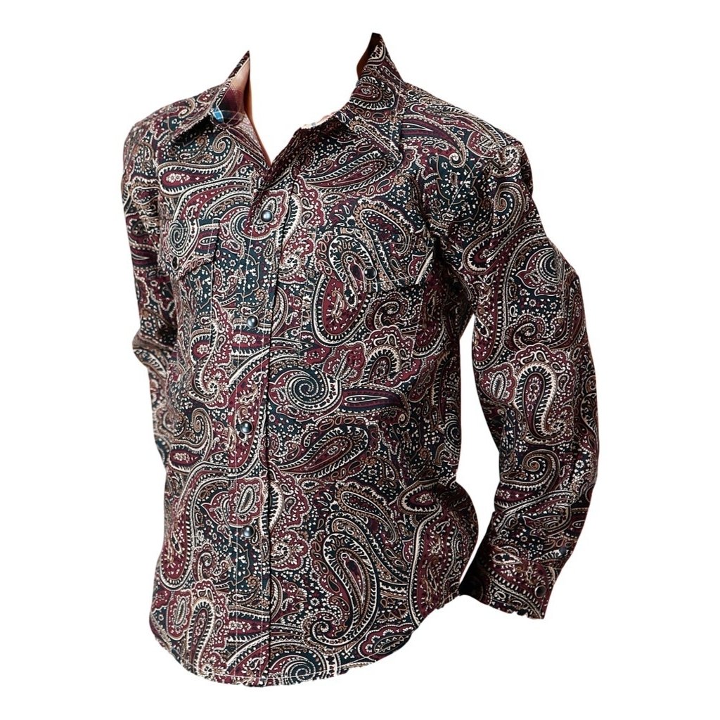 Roper Western Shirt Boys L/S Paisley Multi-Color 03-030-0225-6012 MU Image 1