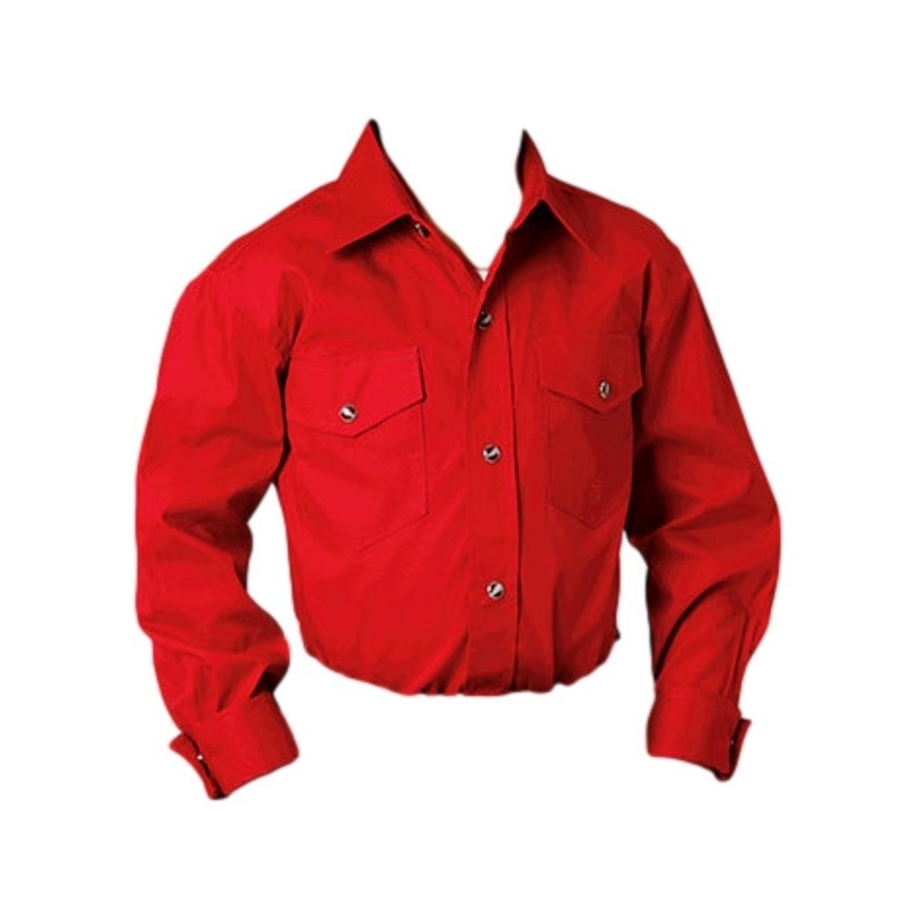 Roper Western Shirt Boys Long Sleeve Solid Red 03-030-0265-1022 RE Image 1