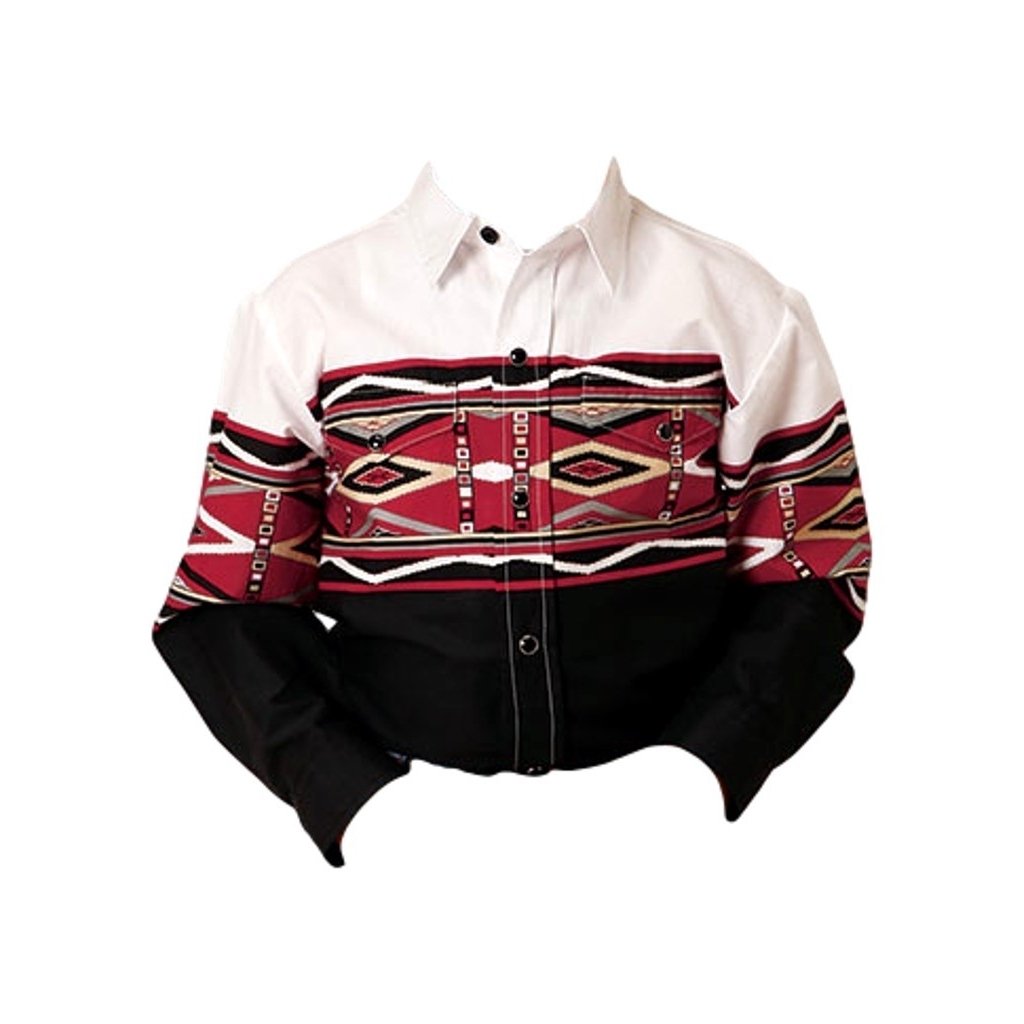 Roper Western Shirt Boys Long Sleeve Black 03-030-0431-0409 BL Image 1