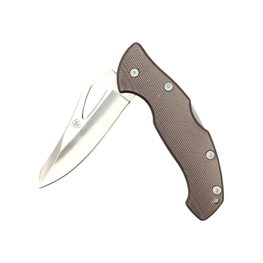 Ariat Western Knife Folding Plain Edge Stainless Steel A710010406 Image 1