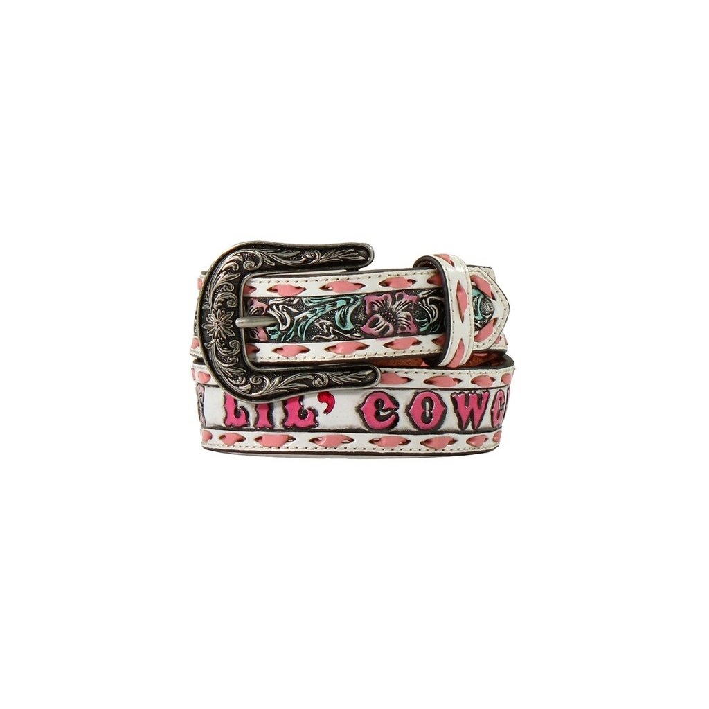 Angel Ranch Western Belt Girls Lil Cowgirl Floral Embossed D130004130 Image 1