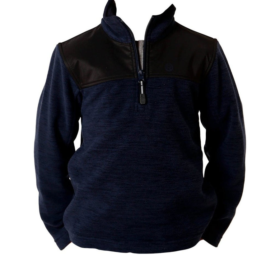 Roper Western Sweatshirt Boys Fleece Zip Blue 03-397-0692-6165 BU Image 1