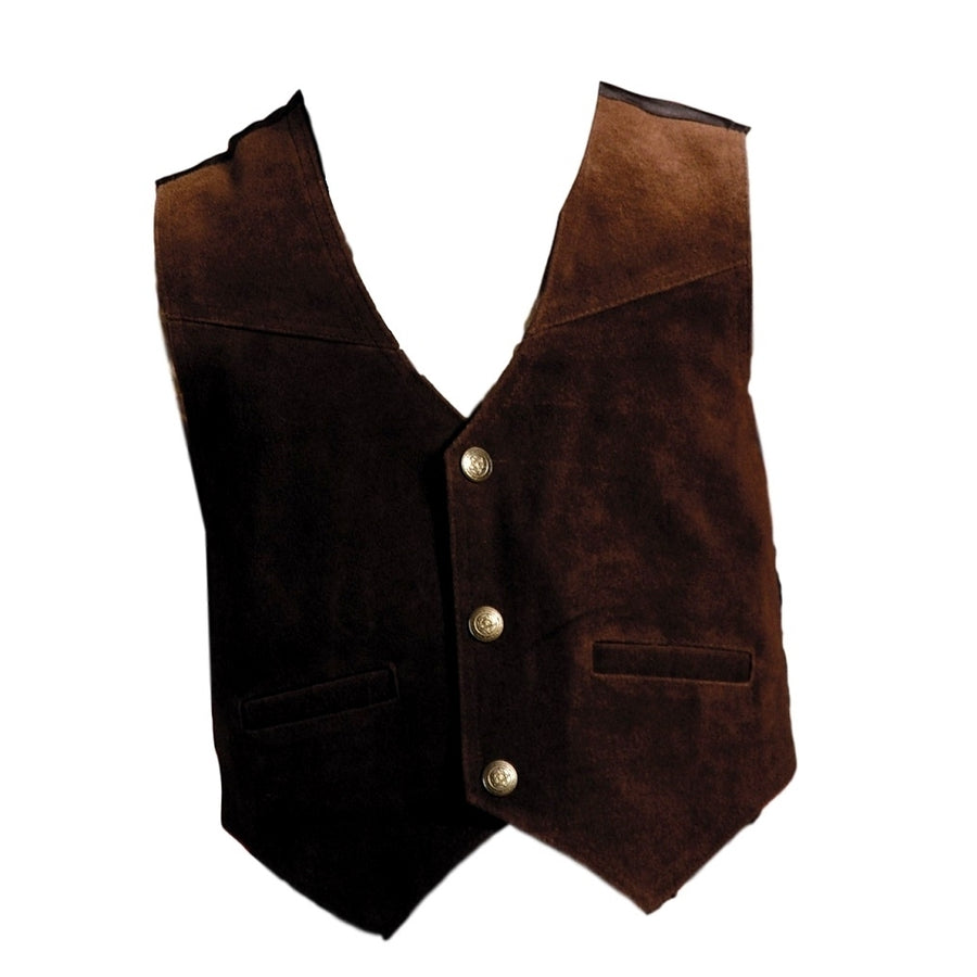 Roper Western Vest Boys Classic Suede Brown 02-094-0500-0513 BR Image 1