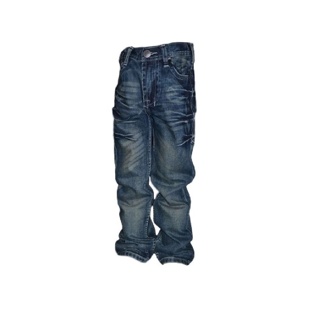 B. Tuff Western Denim Jeans Boys Steel Bootcut Med Wash BJSTEE Image 1