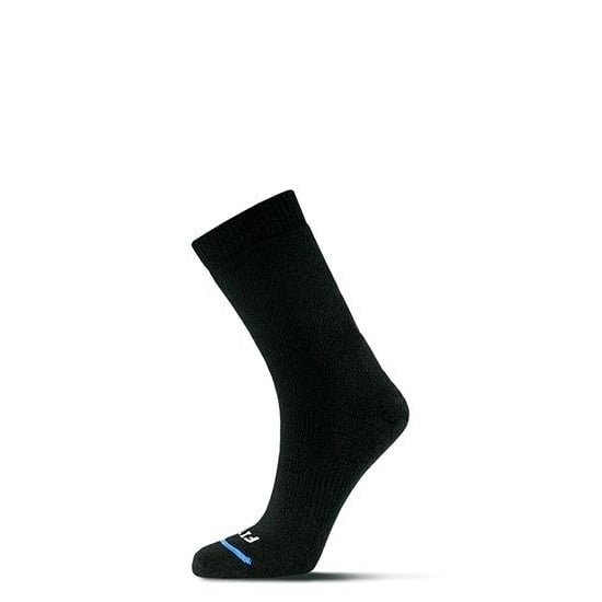 FITS Medium Hiker Crew Socks Black Unisex F1001-000 Merino Wool 70% Cushioning Image 1