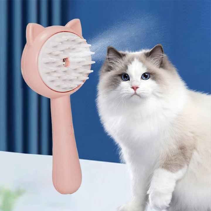 Hair Cleaning Brush With Mist Multifunctional Cat Grooming Brush Rechargeable Self Cleaning Slicker Brush For Pets Dogs Image 8