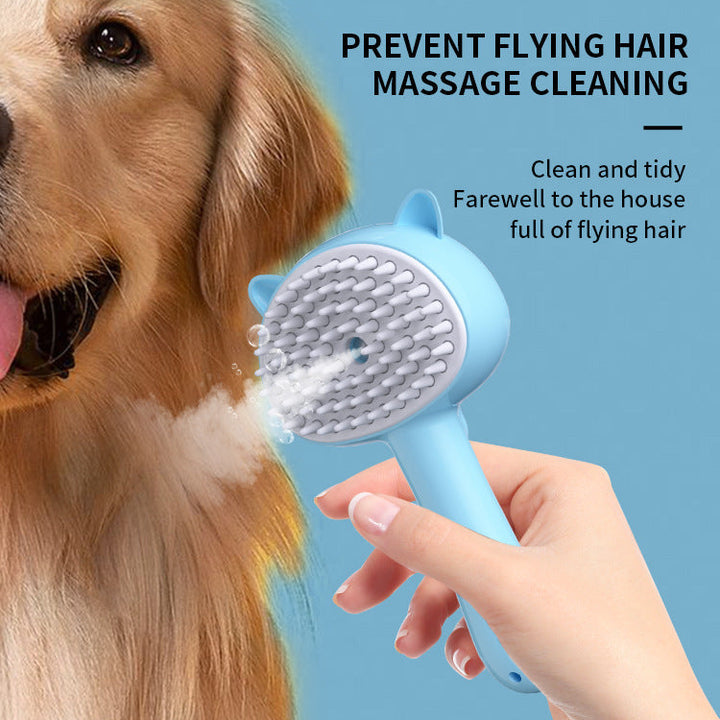 Hair Cleaning Brush With Mist Multifunctional Cat Grooming Brush Rechargeable Self Cleaning Slicker Brush For Pets Dogs Image 9