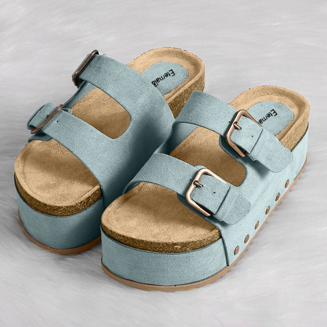 Open Toe Platform Sandals Image 1