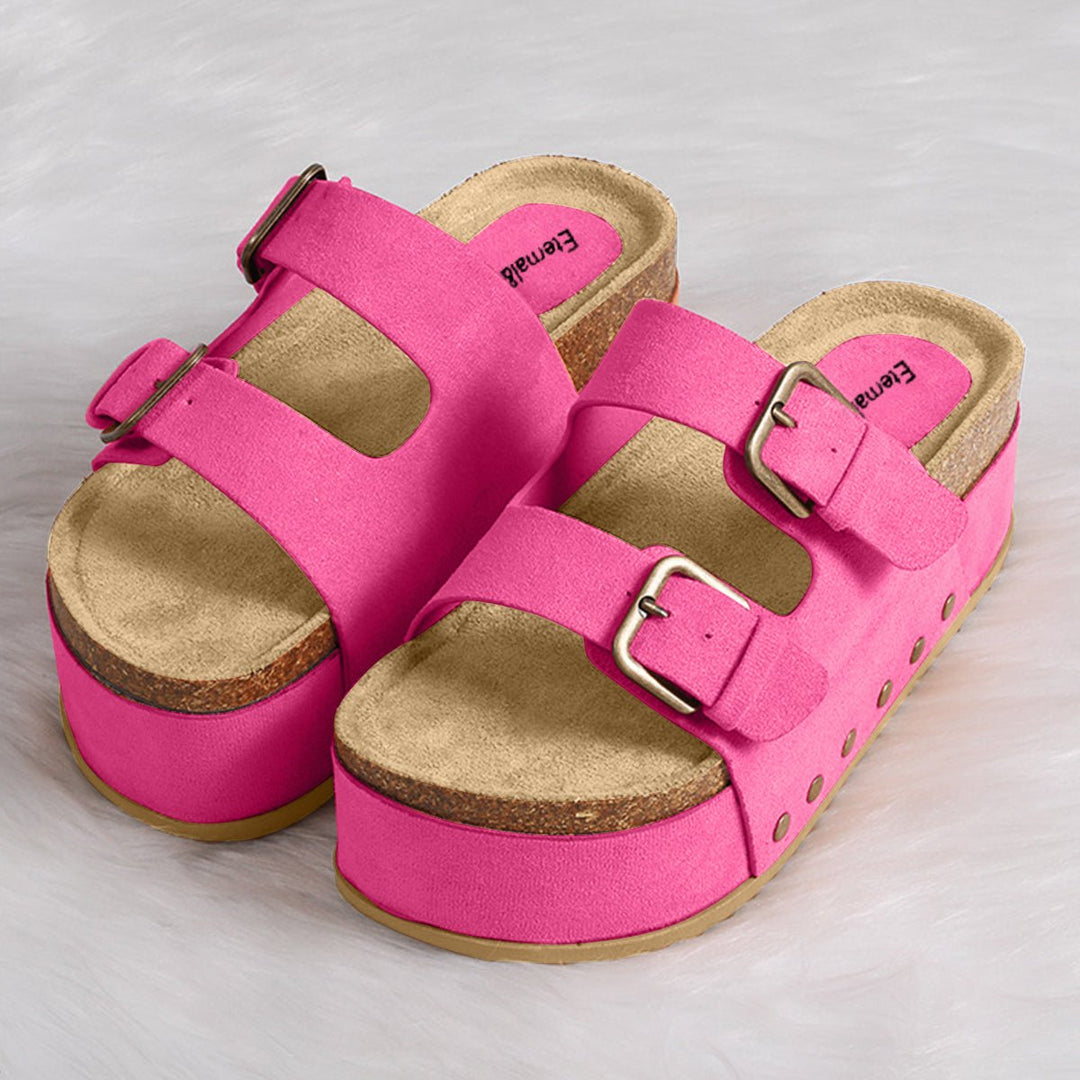 Open Toe Platform Sandals Image 1