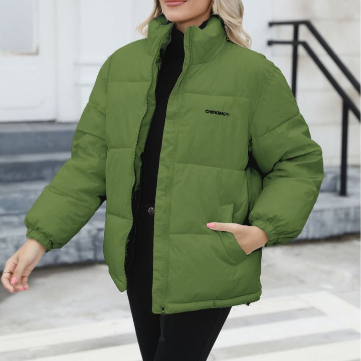 Winter Coat Women Casual Windproof Down Cotton Coat Warm Thickened Jacket Solid Outwear All-match Loose Tops Clothing Image 4