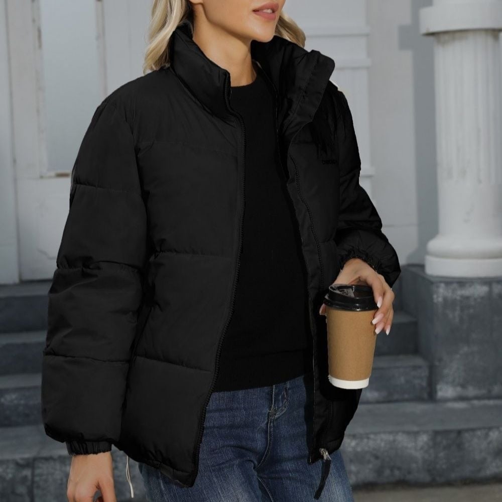 Winter Coat Women Casual Windproof Down Cotton Coat Warm Thickened Jacket Solid Outwear All-match Loose Tops Clothing Image 7