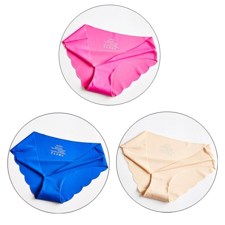 Women Fashion 3PC Seamless Panties Ultra-thin Underwear Comfort Intimates Lingerie Low-Rise Female briefs Image 6