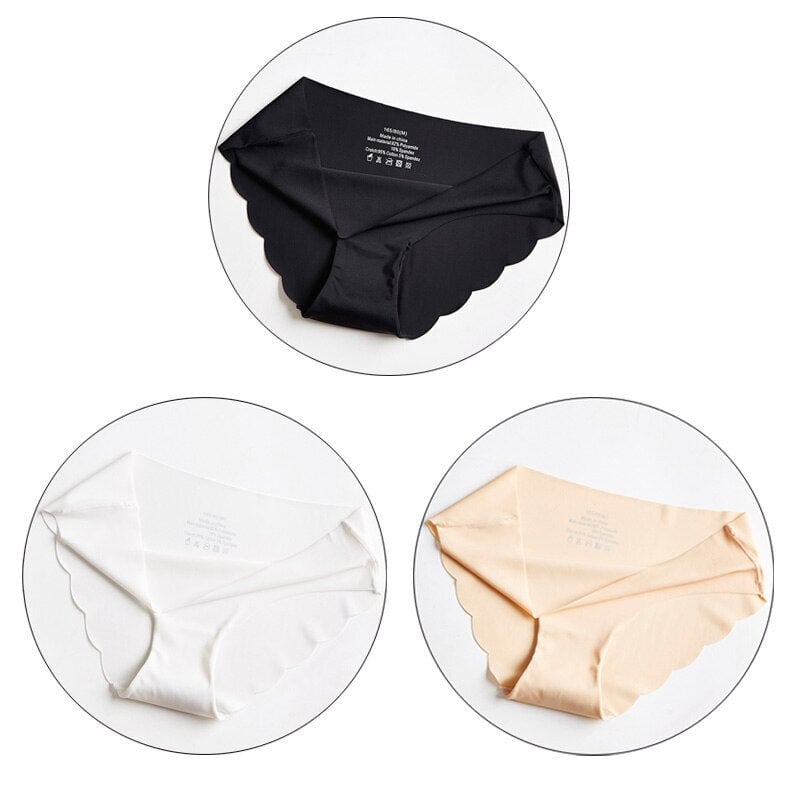 Women Fashion 3PC Seamless Panties Ultra-thin Underwear Comfort Intimates Lingerie Low-Rise Female briefs Image 12