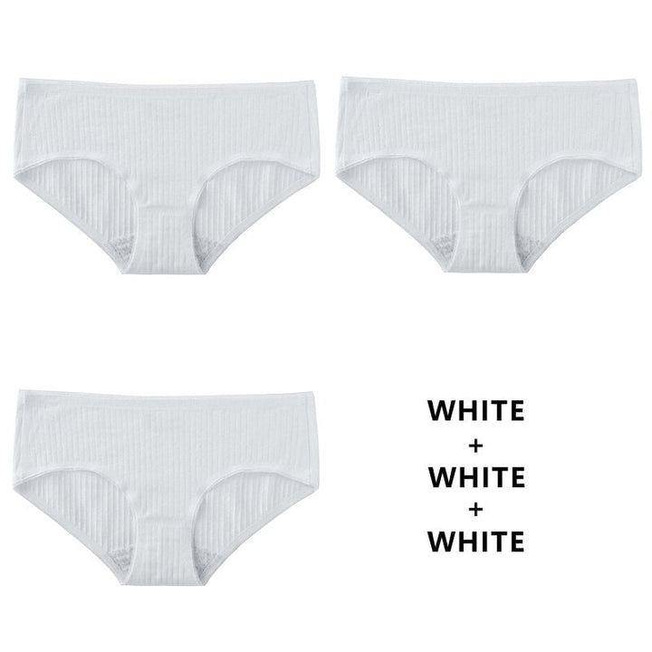 Women Fashion 3PCS/Set Panties Underwear Seamless Plus Size Briefs Low-Rise Soft Panty Underpants Female Lingerie Image 4