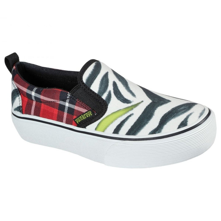 Skechers Womens Punkrose Voltd - Anything Goes Camo Slip On Sneaker Zebra - 148010-ZBA Zebra Image 2