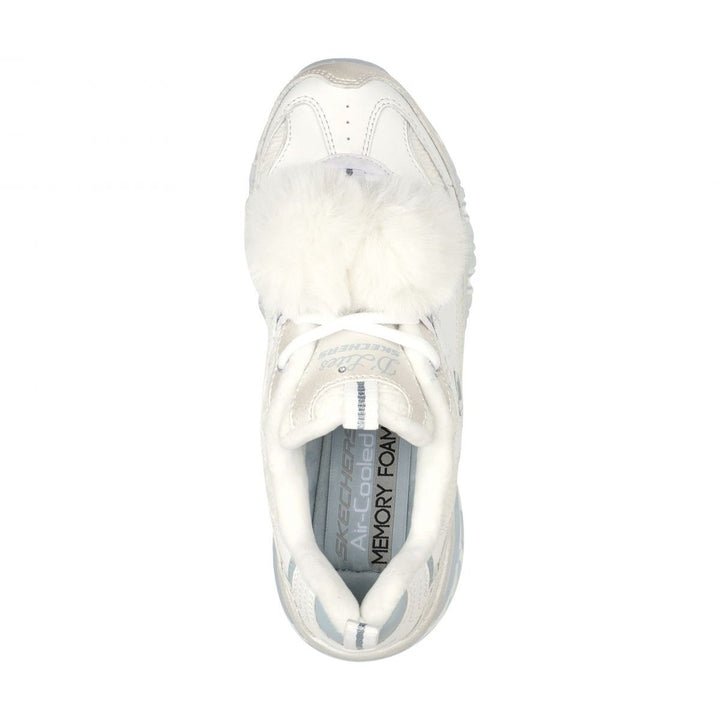 Skechers Womens DLites Crystal - Let it Snow White/Light Blue - 149258-WLB WHITE/LIGHT BLUE Image 3