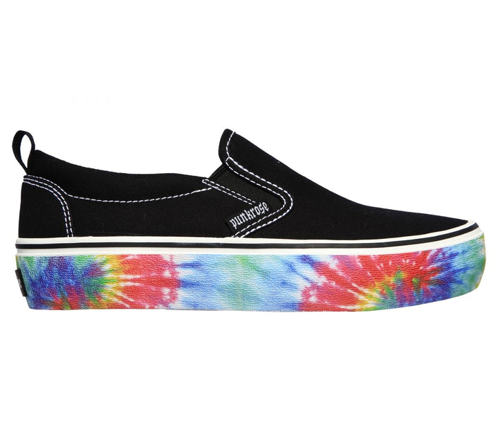 Skechers Womens Punkrose Voltd - Crazy Cores Slip On Sneaker Black - 148009-BLK BLACK Image 1