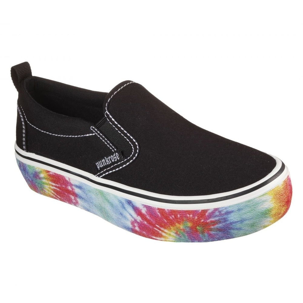 Skechers Womens Punkrose Voltd - Crazy Cores Slip On Sneaker Black - 148009-BLK BLACK Image 2