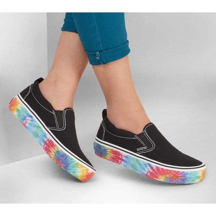 Skechers Womens Punkrose Voltd - Crazy Cores Slip On Sneaker Black - 148009-BLK BLACK Image 4