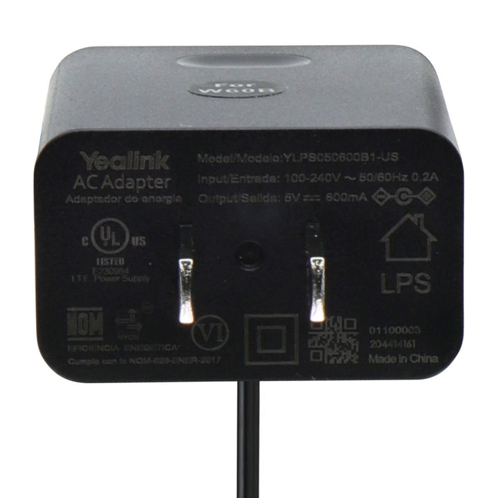 Yealink (5V/.6A) AC/DC Adapter for Yealink W60B Base Station (YLPS050600B1-US) Image 3