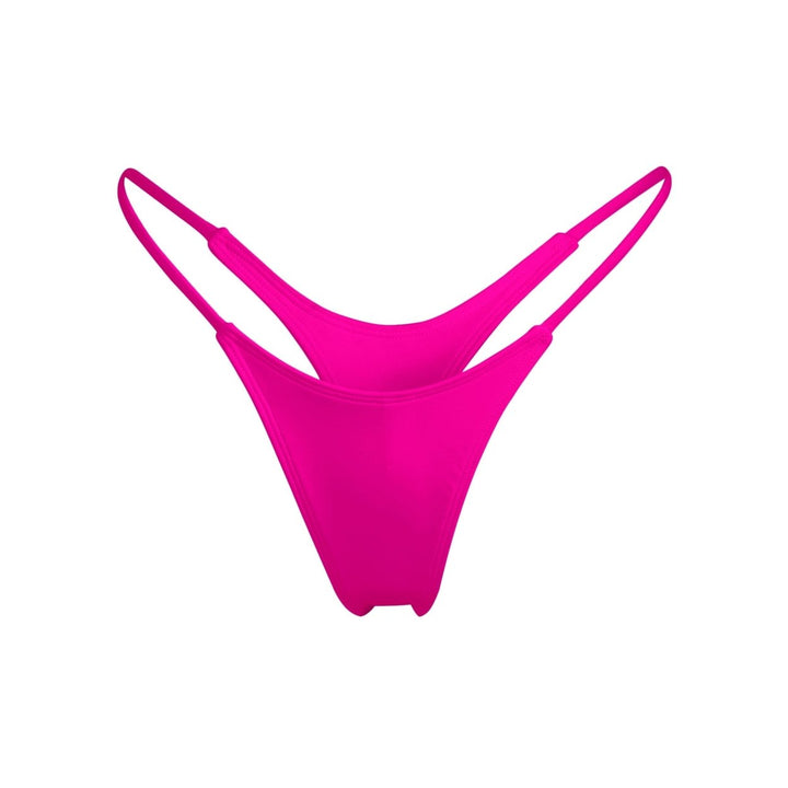 Minimale Animale Wall Street Thong Bikini Bottom Hot Pink Size Small Image 4