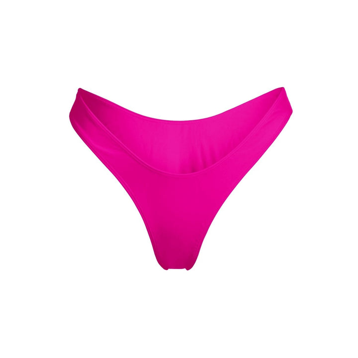 Wall Street Brief Bikini Bottom Grenada Hot Pink Medium to High Waist Swimwear Image 4