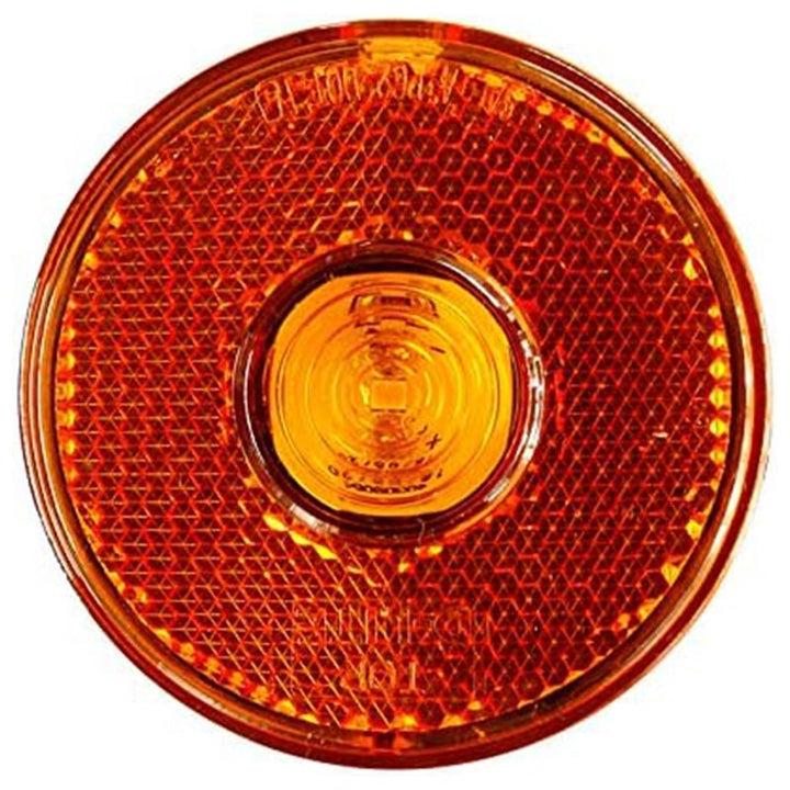 12V Amber LED Marker Clearance Side Lights 2PCS 2.5inch Waterproof Truck Trailer Image 3