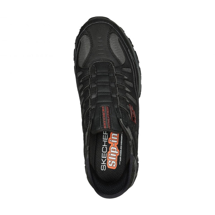 Skechers Mens Slip-Ins: After Burn M Fit - Ridgeburn Black/Charcoal - 237563-BKCC BLACK/CHARCOAL Image 3