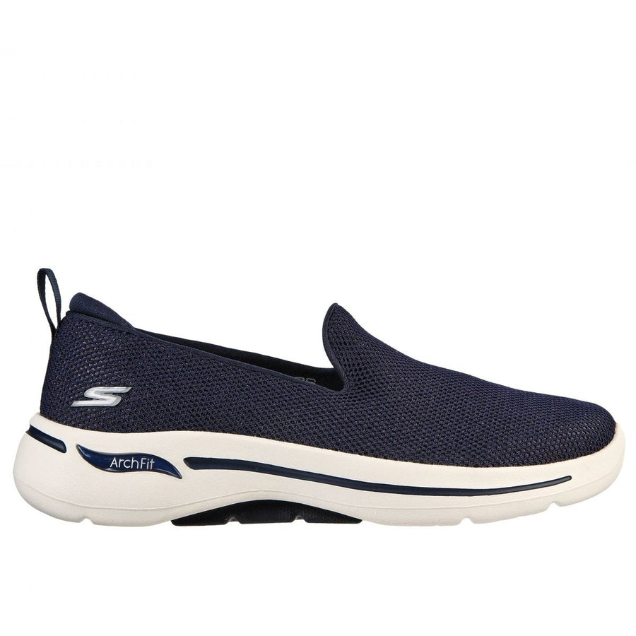 Skechers Womens Go Walk Arch Fit - Vividly Slip-On Sneaker Navy - 124417-NVY Navy Image 1