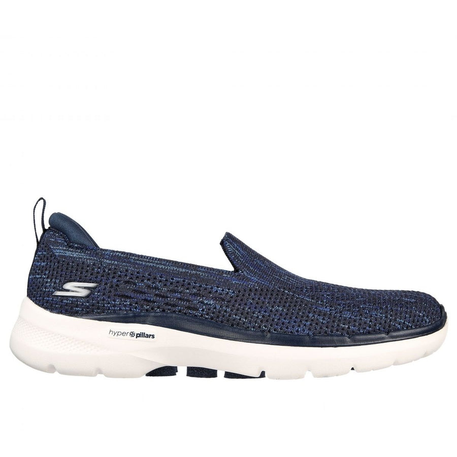 Skechers Womens Go Walk 6 - Valerie Slip-On Sneaker Navy/White - 124532-NVW NAVY/WHITE Image 1