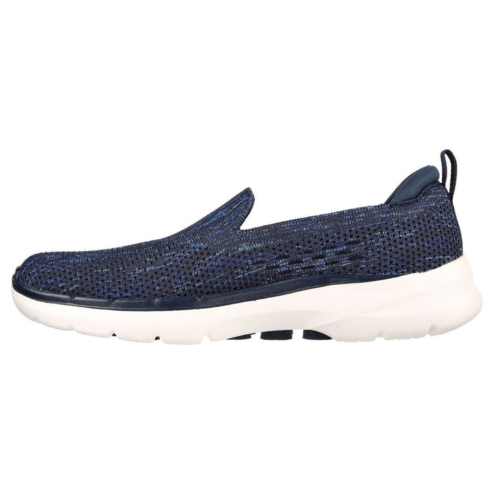 Skechers Womens Go Walk 6 - Valerie Slip-On Sneaker Navy/White - 124532-NVW NAVY/WHITE Image 3